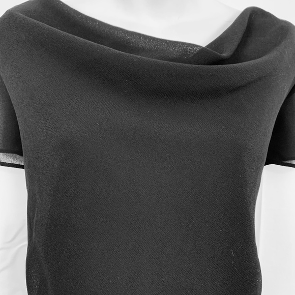 R&K ORIGINALS Lined Little Black Dress LBD sz 12 - Picture 6 of 16